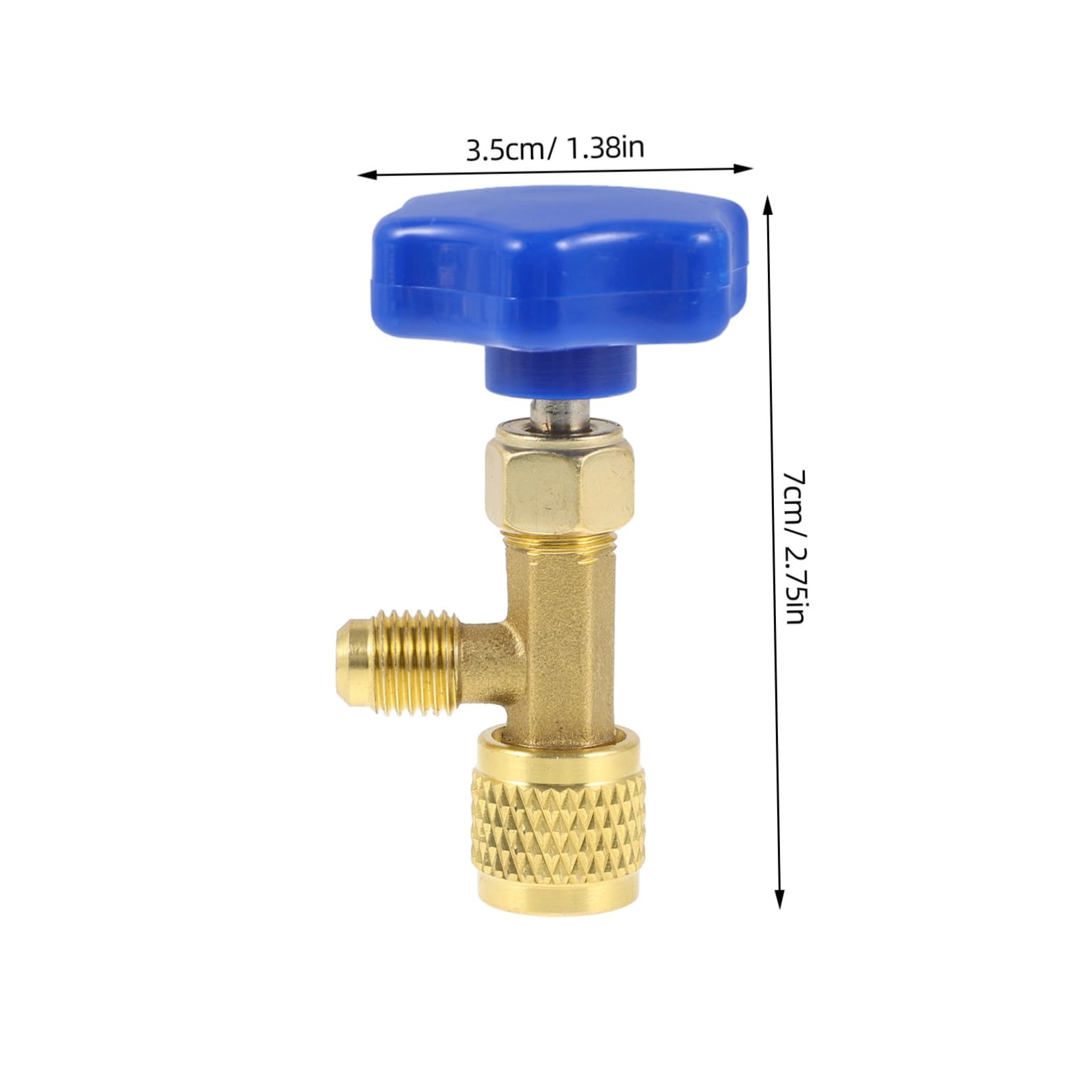 Adaptador De Manguera De Refrigeración Con Válvula De Seguridad Para Recarga De Aire Acondicionado De Coche