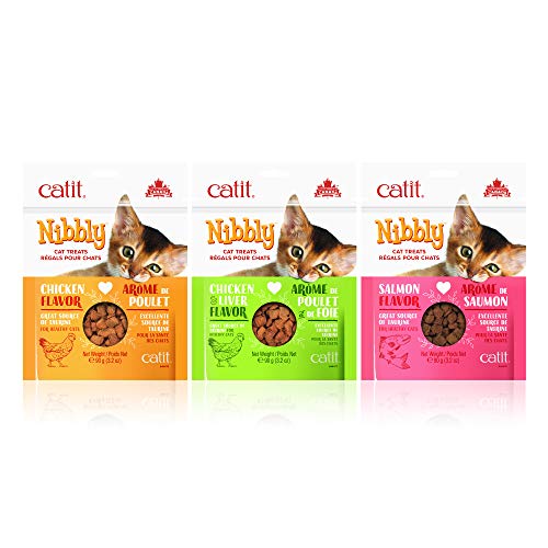 Catit Nibbly, Baked, Non Greasy Cat Treat, Variety Pack