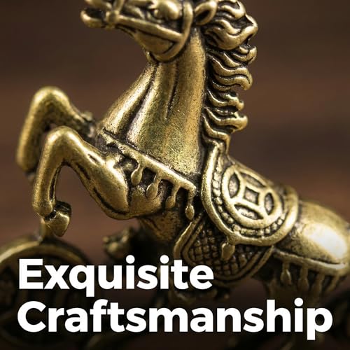 Set de 2 estatuas de caballo de latón Año 2026 miniatura 5