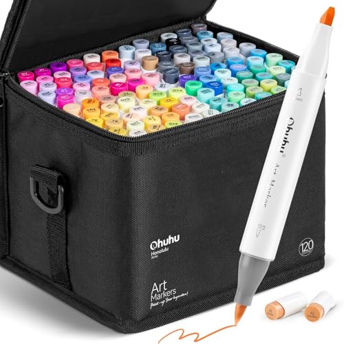Rotuladores Acrílicos Recargables Funto ClickLink - 30 Colores, Puntas Doble Pincel, Para Cerámica, Vidrio Y Madera, Secado Rápido