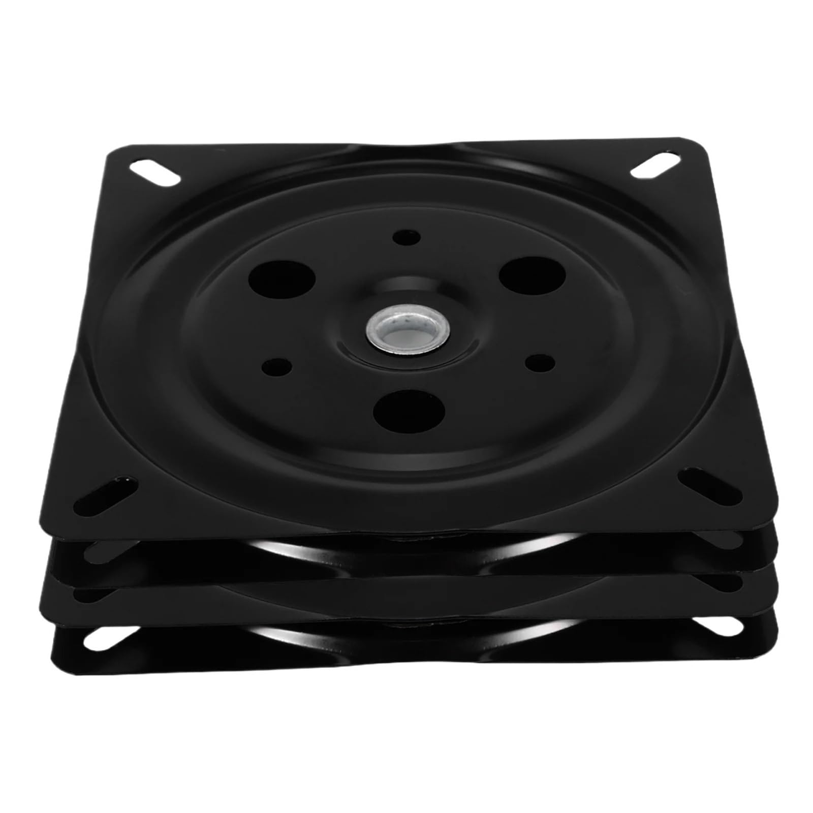 Hzomif Bar Stool Swivel Plates 2pcs Swivel Chair Base With Bearings Replacement For Office Boat Seat Stand Display Holder Metal Mechanism Furniture