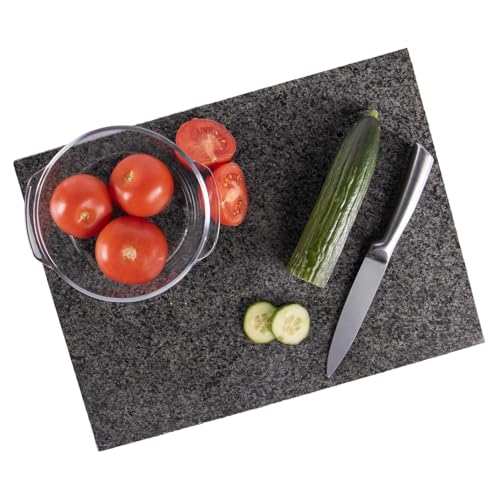 Natural Granite Chopping Board | Worktop Saver | Large Chopping Boards for Kitchens | Countertop Kitchen Worktop Protector | Suitable for Meat Fish & Vegetables