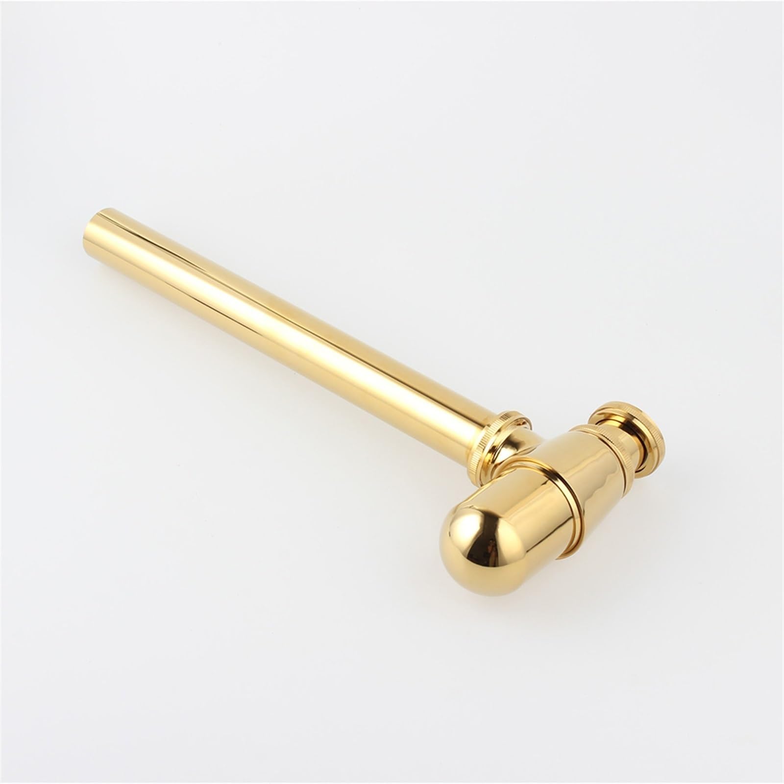 Golden BRASS Kit de desagüe for lavabo de baño con sifón de botella - P-TRAP 11-032