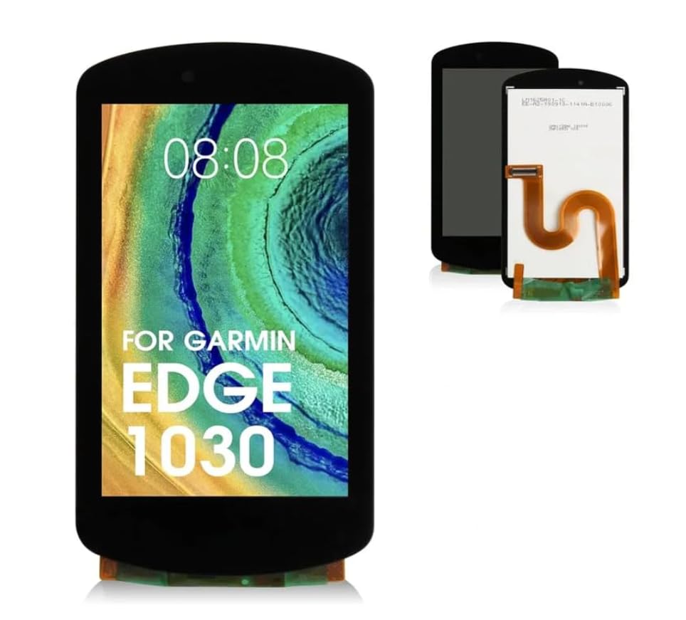 Screen Replacement Kit (Touch Included) For Garmin Edge 1030 Fix Unresponsive Touch/Dead Zones, Precision Response, No Soldering