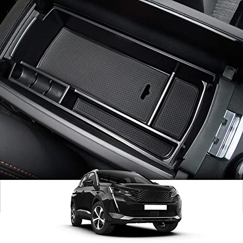 Vano Portaoggetti Per Bracciolo Peugeot 3008/5008, Citroen C5 Aircross, DS7 - Organizer Nero - Foto 7