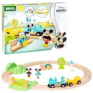 BRIO Micky Maus Disney Holzeisenbahn-Set
