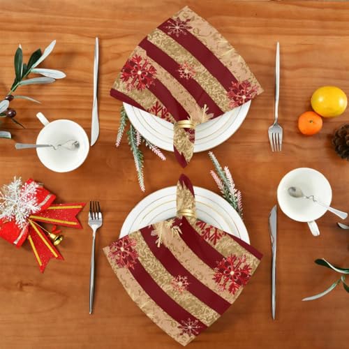 Servilletas de tela con diseño navideño, pack de 6 miniatura 5
