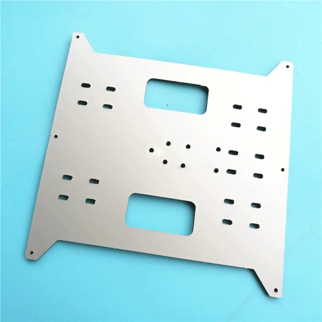 Piastra carrello Y in alluminio anodizzato, 220x200x4mm | For l'aggiornamento del letto termico della stampante