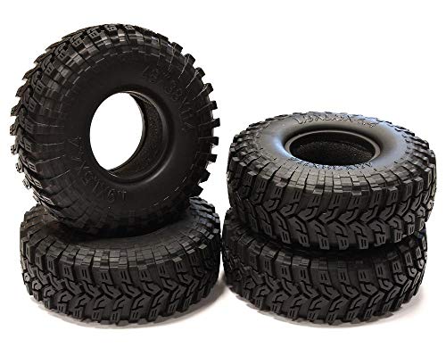 Integy RC 1.9 Size All Terrain (4) Tires Tire Type X for 1/10 Scale Crawler (O.D.=112mm)