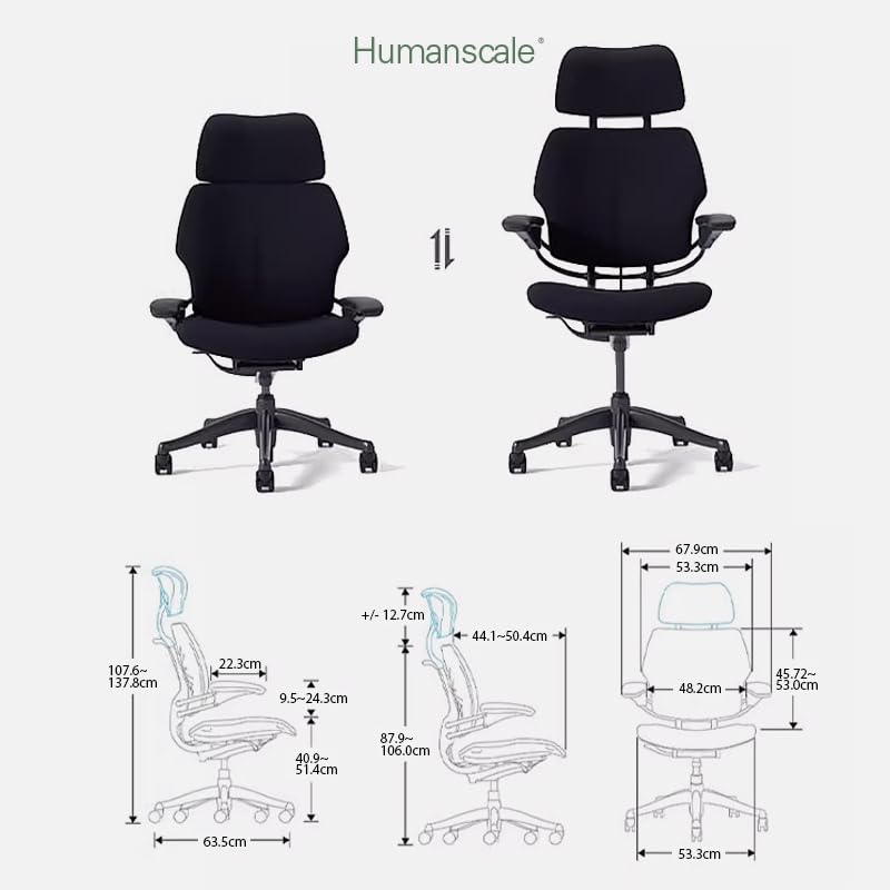 Amazon.co.jp: Humanscale Freedom Headrest/Fourtis Black 人間工学