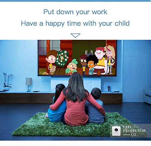 Image of Mini Projector 700 Lumens Portable Projector Child Early Education Mini LED Home Projector Support 1080P