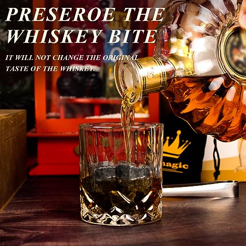 Whiskey Glasses Set of 4, with Complete Whiskey Tools, 8oz Rock Glasses Packaged in Luxury Wooden Box, Old Fashioned Glass for Birthday Christmas - Image 6