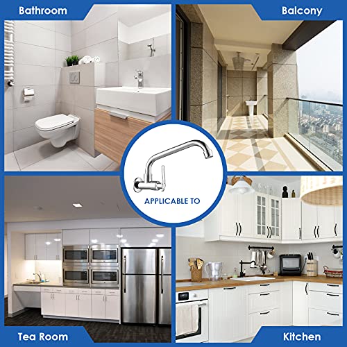 Hellocreate Water Faucet, G1/2In Wall Mounted Single Cold Water Tap Sink Water Faucet For Home Kitchen Use (20Cm) #TOP4