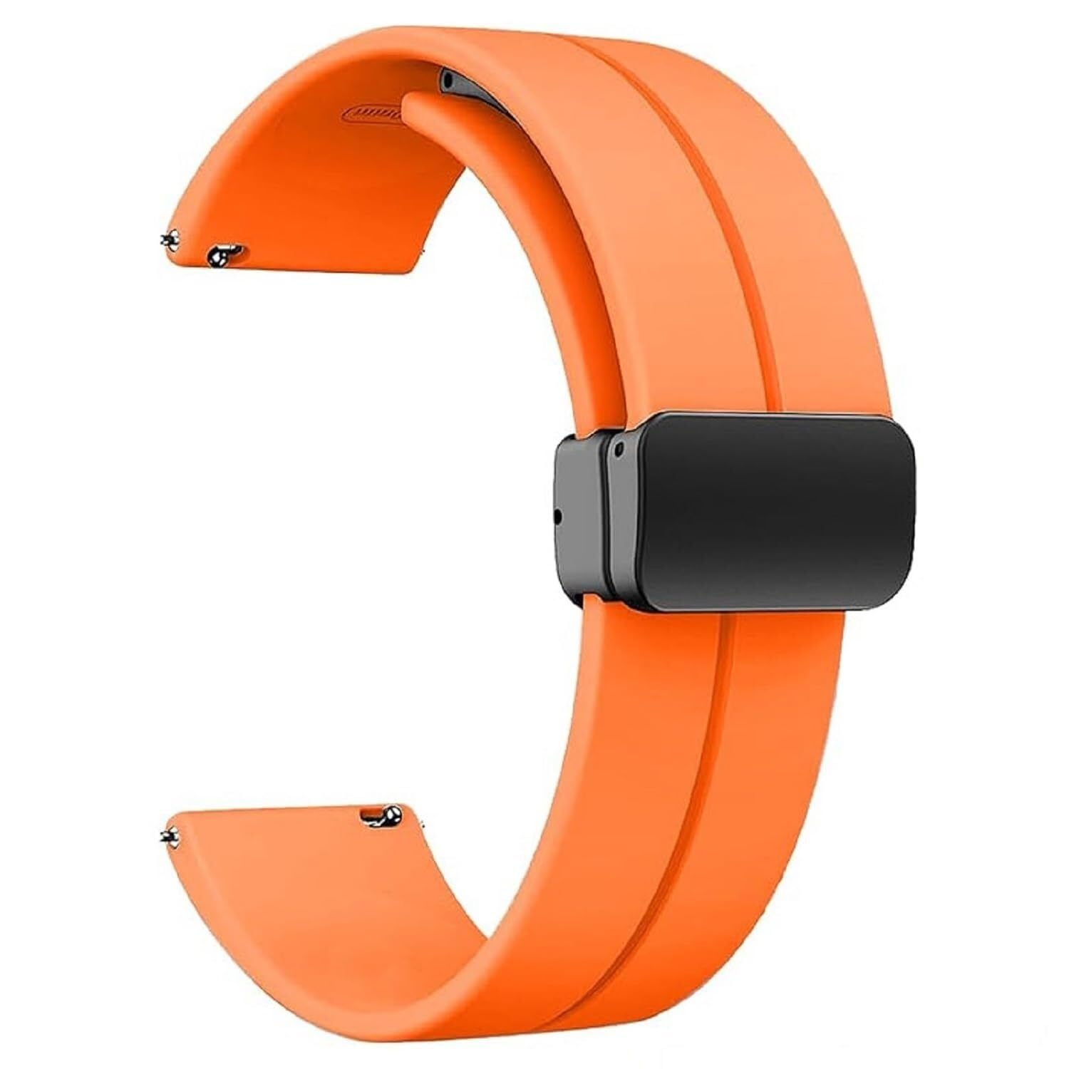 Cinturini in silicone da 20 mm 22 mm, cinturini per orologi sportivi a sgancio rapido con fibbia pieghevole magnetica per uomo donna
