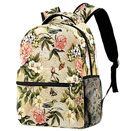 Sac à dos de voyage oiseaux et fleurs, le cadeau idéal pour fille et garçon aventurier