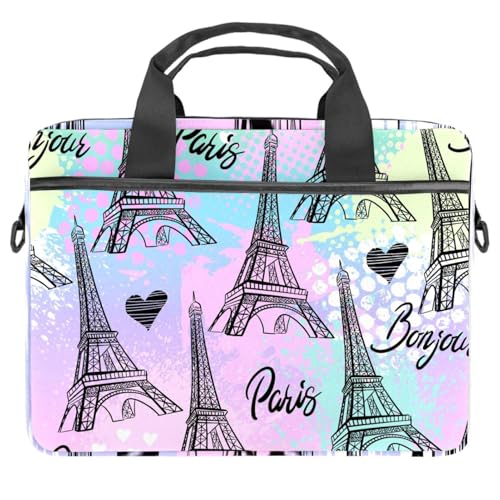Bandolera para laptop de 13 pulgadas fina de 3cm con estampado multicolor