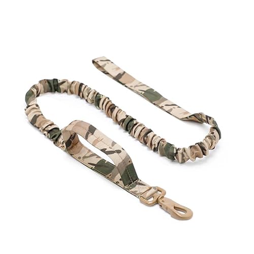 防爆冲戦?犬用首輪|中大型犬用五段階調節可能なナイロン製リードセット|ゴールデンレトリバー・ジャーマンシェパード対応|耐久性・安全性 のペット用首輪 (L,迷彩色の牽引ロープです)