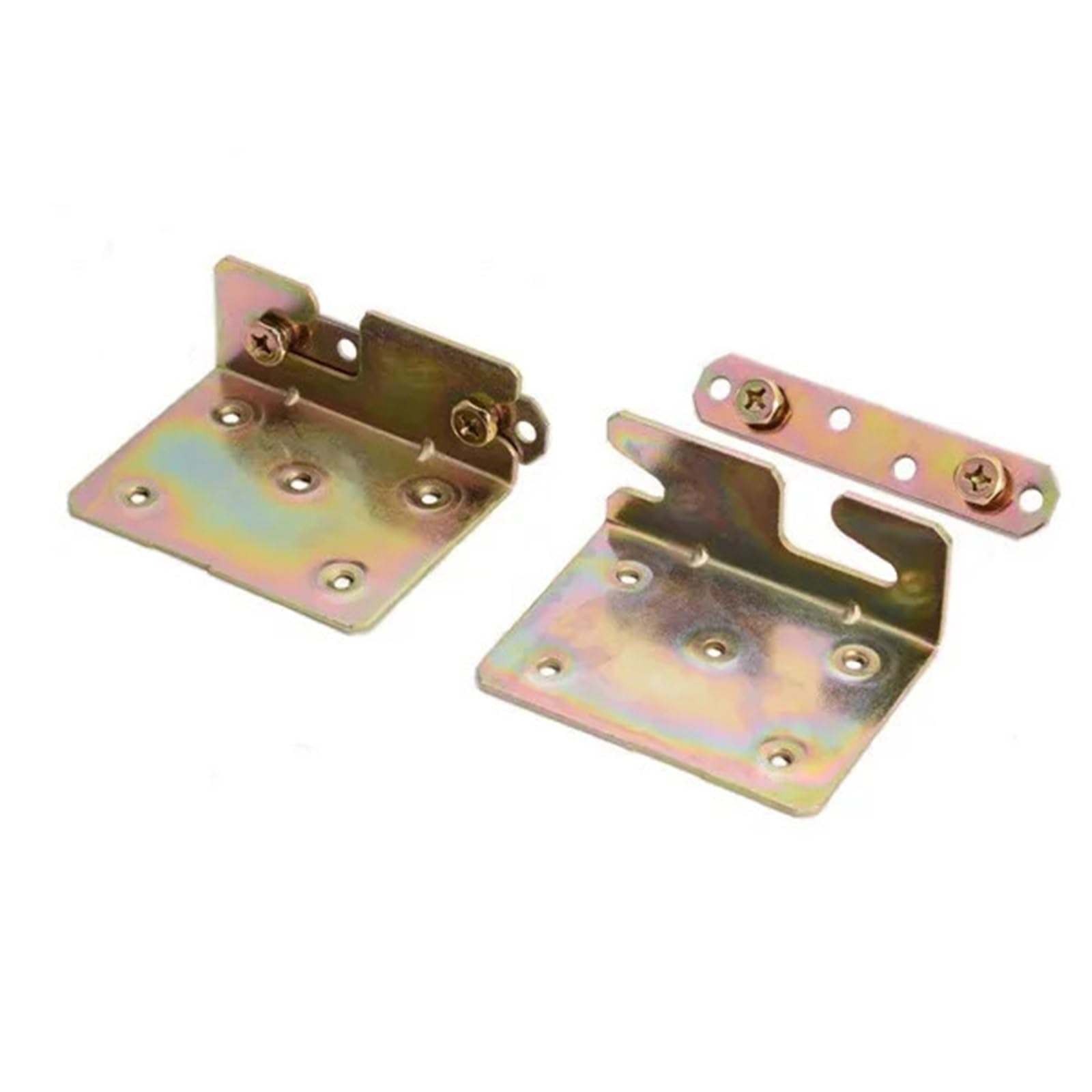 Huwoyg One Color 8Pc Solid Wood Bed Hinges Bracket Heavy-Duty Hooks Fixed Corner Buckle Support Furniture Connecting Pieces Hardware Accessor For Beds