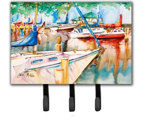 Sailboats at The Gazebo Leash & Key Holder