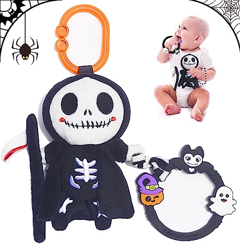 Image of BIGSPINACH Halloween Baby Toy Gothic Baby Teether Ring Baby Stuff Teething Toy (Grim Reape)