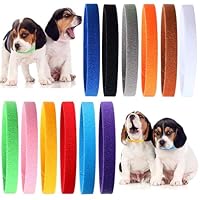 12 Stück Welpen Id Halsbänder, Welpenhalsbänder für Züchter, Weich Kitten Halsbänder, Welpenhalsband, Einstellbar, für Neugeborener Welpen Kitten Haustie (12 Farben)