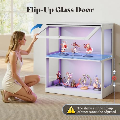 Image of AMERLIFE Modular DIY RGB Display Cabinet, 32 x 16 x 36 Inch