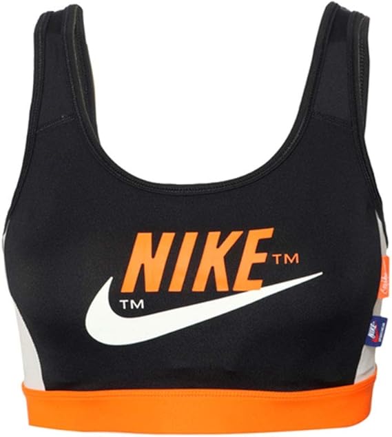 Amazon Co Jp Nike レディース スウッシュ アイコン クラッシュ ミディアムサポート スポーツブラ X Small ブラック 服 ファッション小物