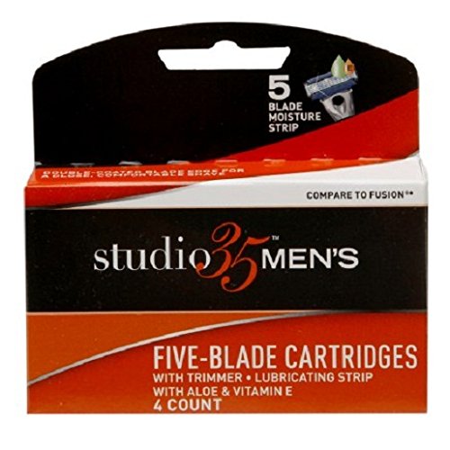 Studio 35 Men's 5-Blade Cartridges with Trimmer 4.0 ea