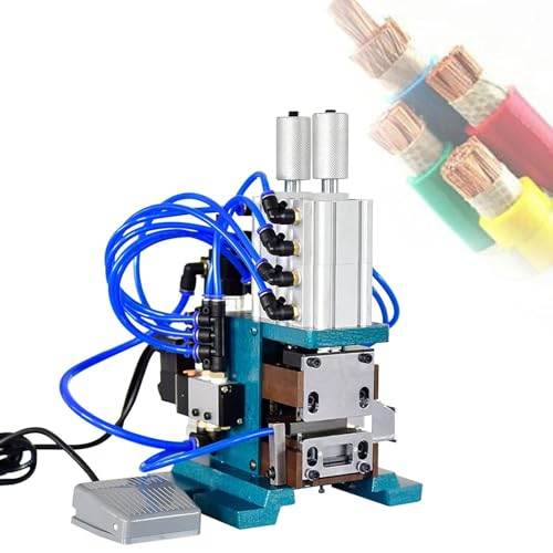 Máquina pelacables – Herramienta automática de pelado y corte de cables con diseño de doble cilindro para un procesamiento eficiente de alambre de cobre