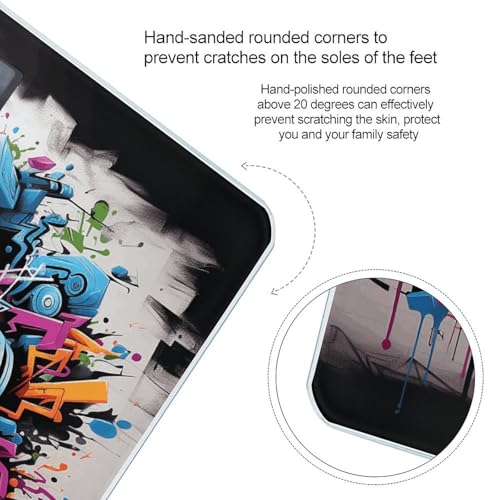 Báscula Digital de Baño con Diseño Graffiti y Pantalla LCD miniatura 4