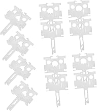 Veemoon Acessórios De Persianas 12 Peças Cortinas De Janela Brancas Reparação De Persianas Verticais Transportadoras De Persianas De Plástico Peças De Reparação Verticais Brancas