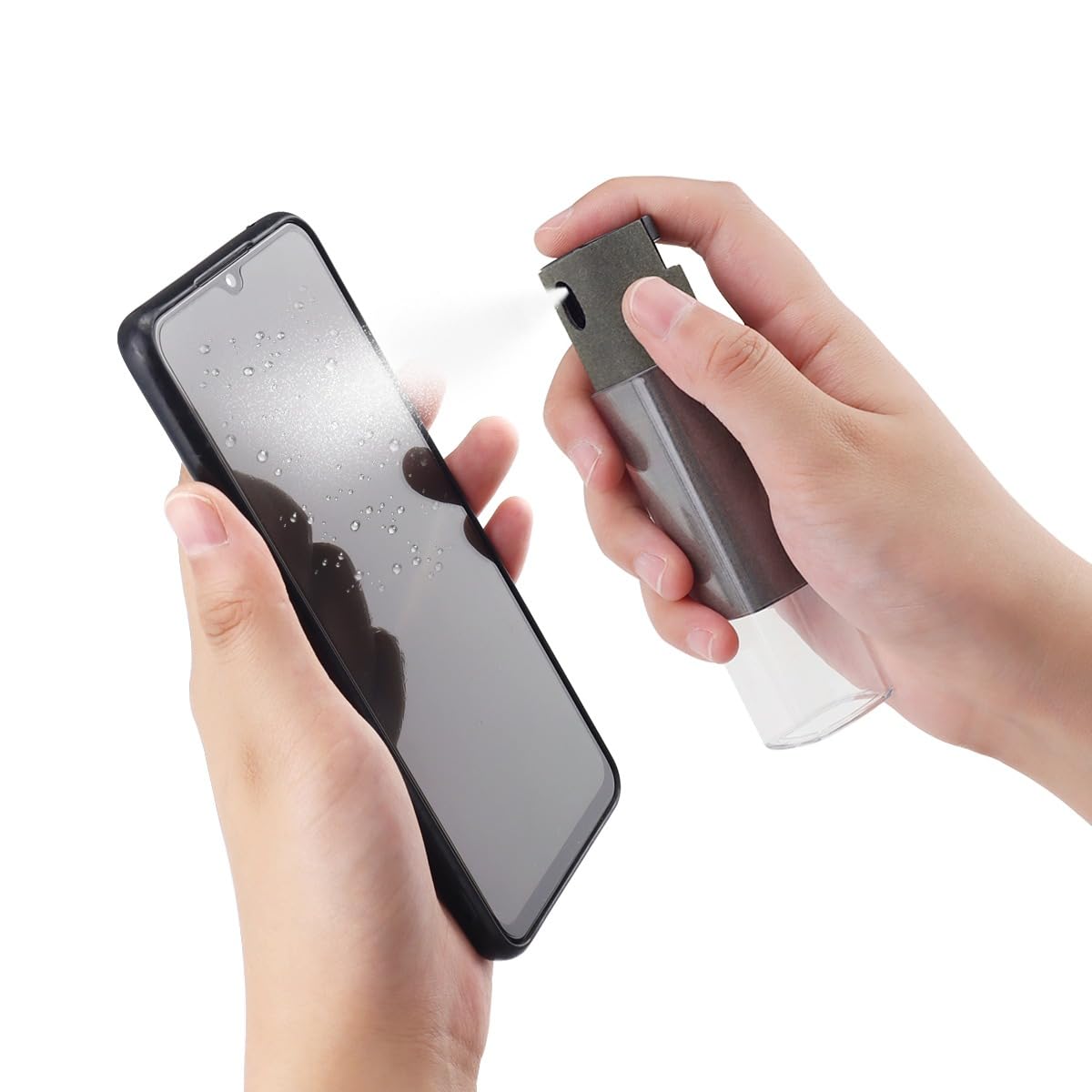 Luxury Finishes - Spray Pulitore Schermo, Auto, Smartphone, LCD, Touch screen, TV, Laptop, Monitor, pc, altri dispositivi elettronici, Igienizza e protegge dalla polvere - con ricarica 100 ml inclusa