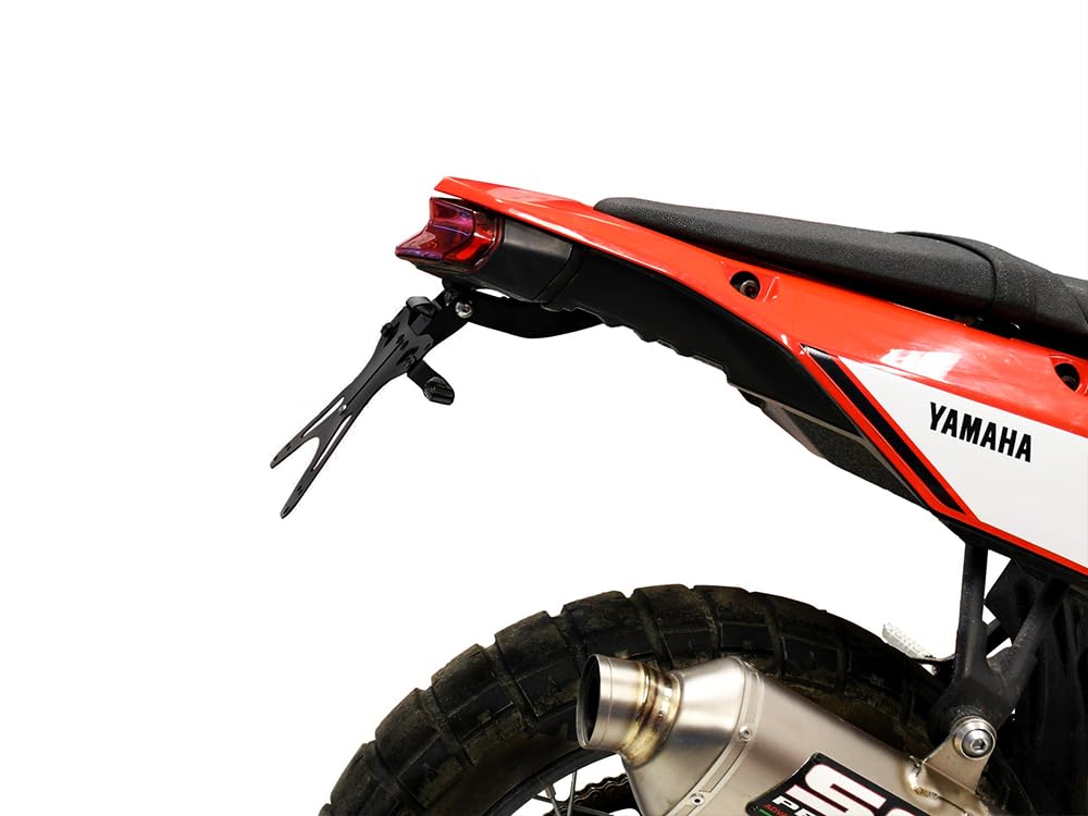 PORTATARGA SPORTIVO REGOLABILE compatibile con YAMAHA tenere ténéré 700 2019-2026 + LUCE TARGA + SUPP. FRECCE ORIGINALI + CATADIOTTRO | SEPTAR
