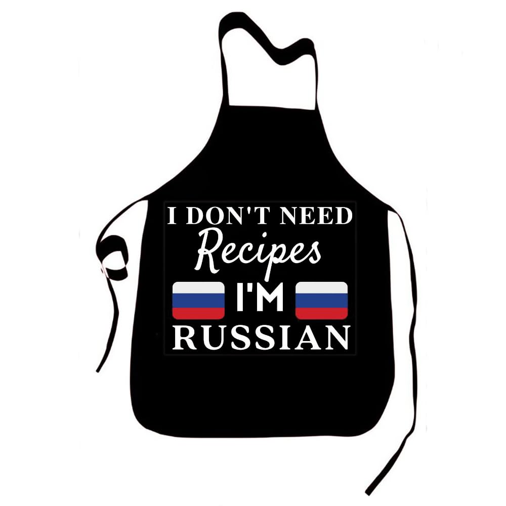 I Don't Need Recipes Novelty Chef Kitchen BBQ Apron Barber Chef Bib BBQ Kitchen Decor