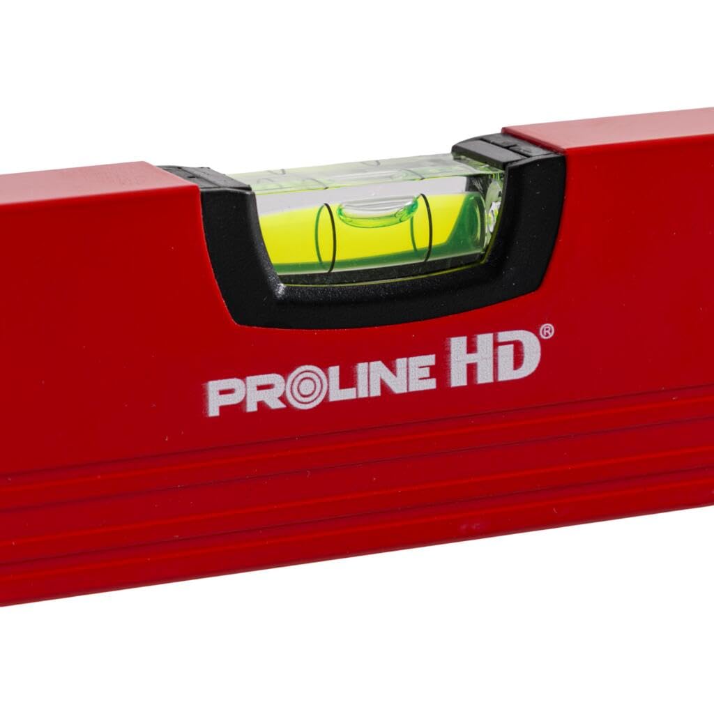 Proline Poziomica HD aluminiowa z 3 libelkami, frezowana krawędź pomiarowa, powłoka proszkowa, dokładność 0,5 mm/m, profesjonalna poziomica – różne długości