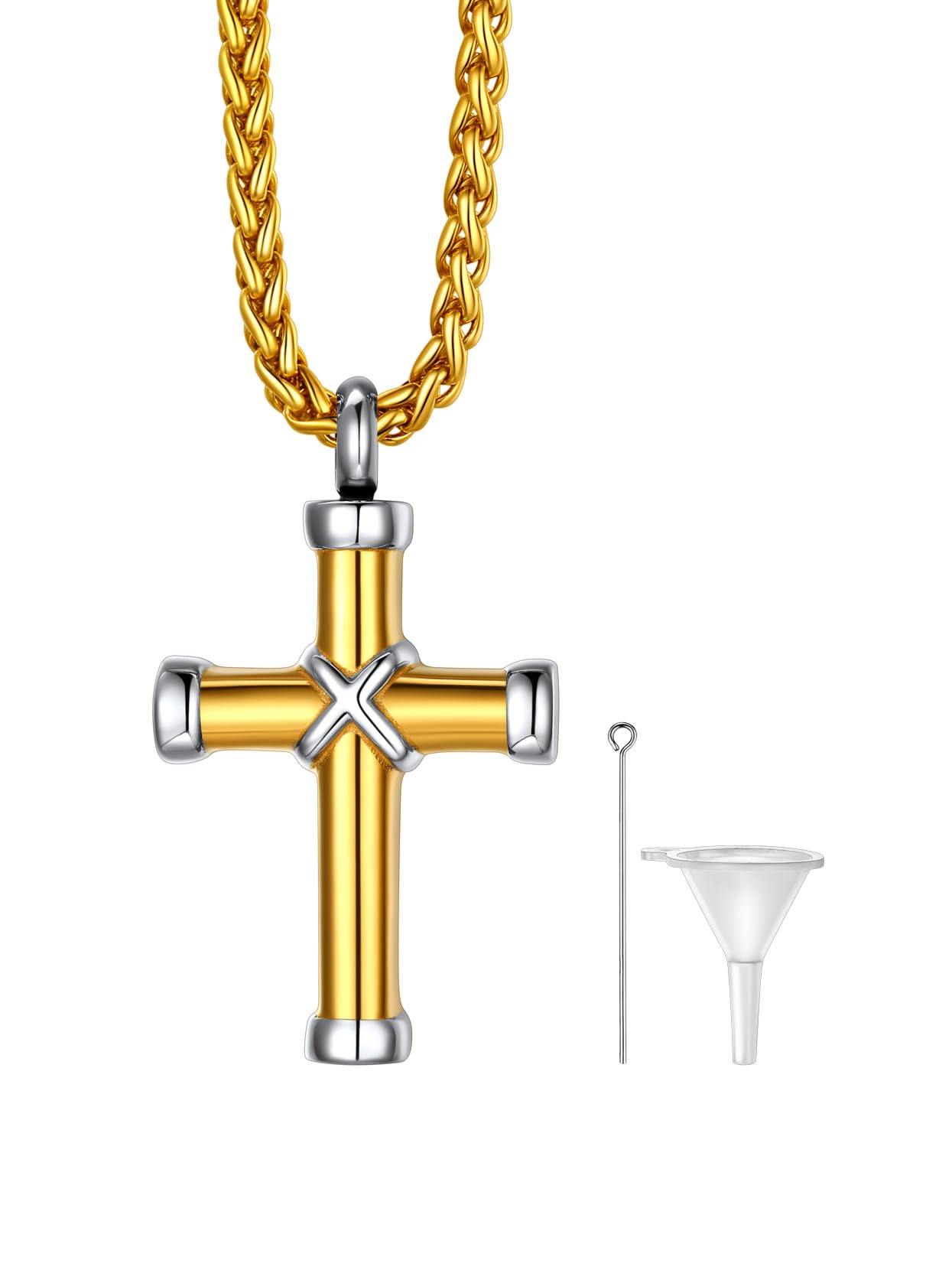 Richsteel Urn Necklaces for Ashes for Women Men Cremation Pendant