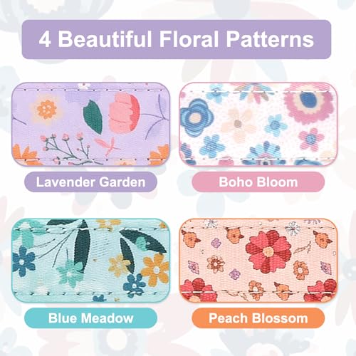 Image of Upgrade Dog Collar with AirTag Holder, IP68 Waterproof, Peach Blossom, L