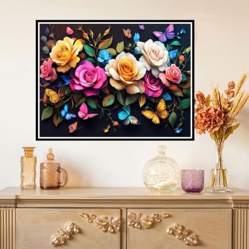 Arte de cristal de mariposa 40x50cm ideal para regalo de manualidades DIY