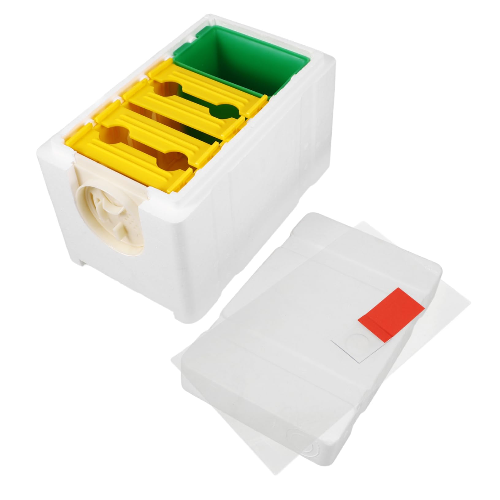 SUPVOX 2pezzi Beehive Multi-grid Bee Feeding Box Per Accoppiamento e Accessorio Per Allevamento Apistico Facile Trasportare e Usare Per Apicoltori e