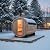 iDOTODO Outdoor Barrel Steam Sauna, 4-6 Person Wood Sauna Room with 6kw Harvia Electric Heater with Sauna Stone, Canadian Red Cedar Wooden Sauna, Sauna Accessories and Asphalt Shingle Roof (Red Cedar)