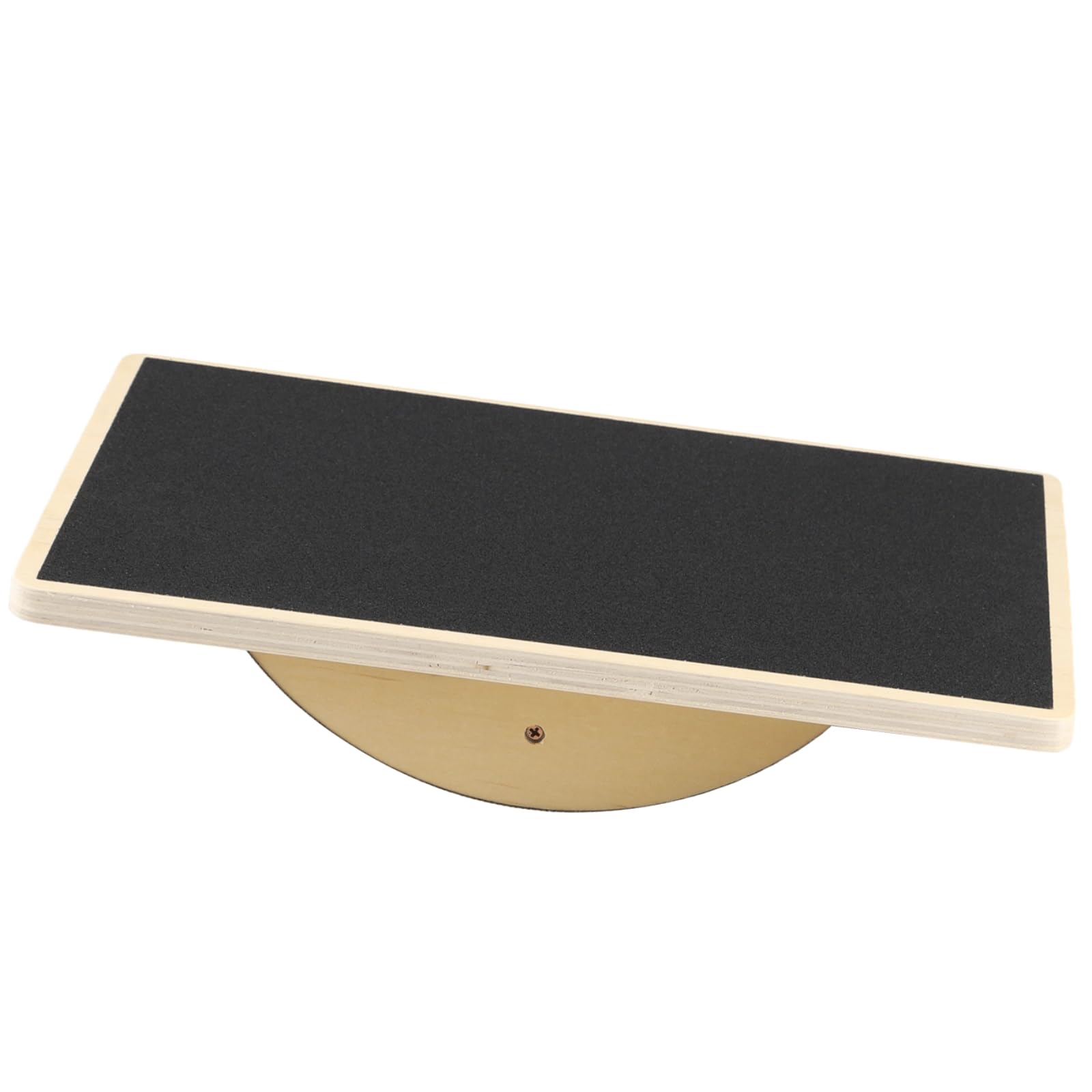 Balance Board, Wobble Board mit rutschhemmender Oberfläche und 15°-Neigung, mehrschichtiges Hartholz, 39,9 x 29,9 cm, Trainingsboard für Rumpf, Gleichgewicht, Dehnung und Übungen, auch für Reha