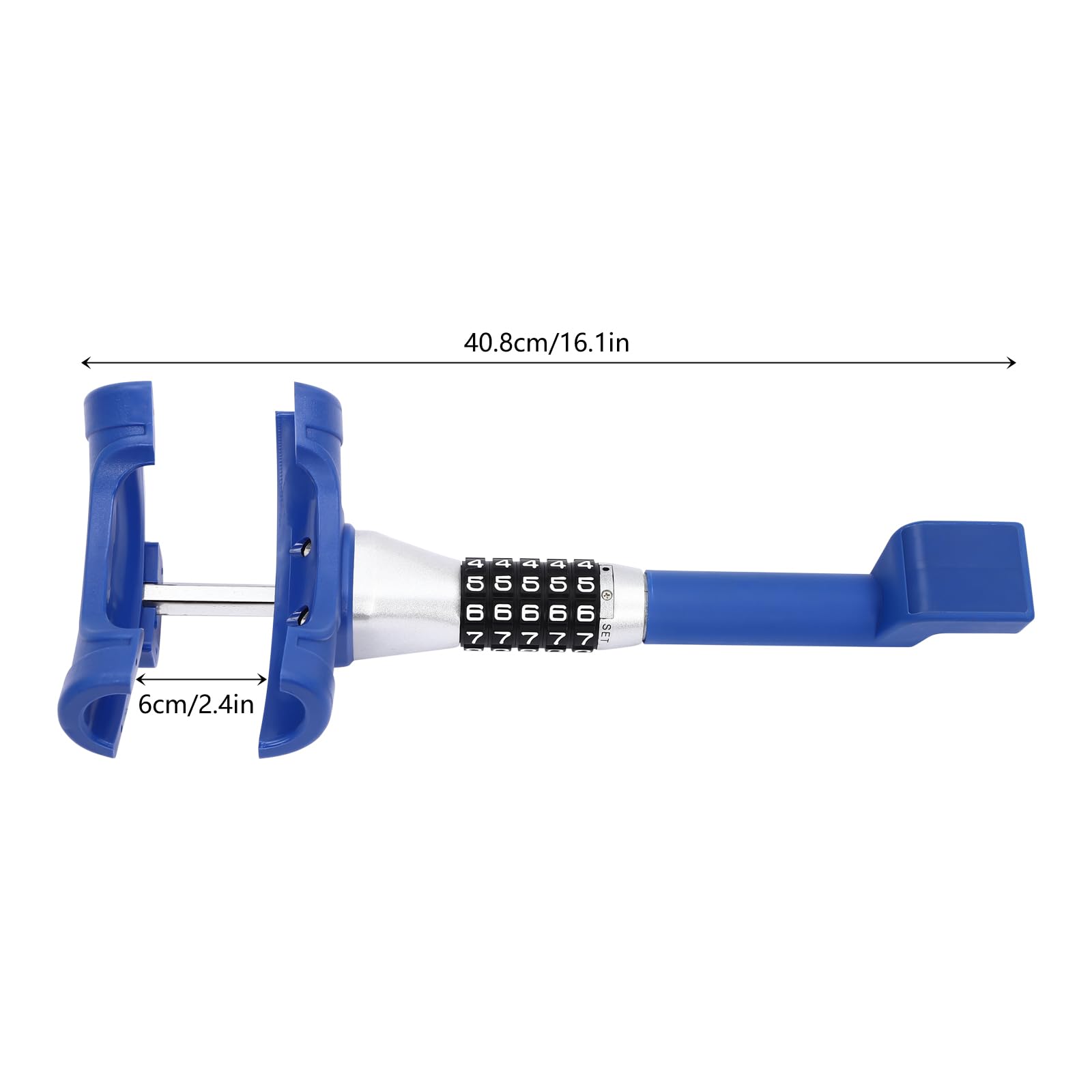 Antivol universel pour volant de voiture - Protection contre le vol - Avec tournevis - Bleu moderne