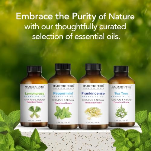 Image of Majestic Pure Peppermint Essential Oil for Diffuser - 3.4 Fl Oz