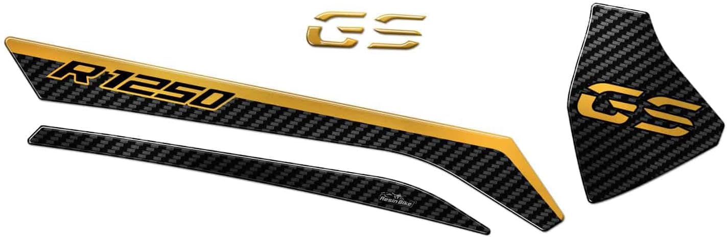 Resin Bike Motorcycle Sticker Compatible with BMW R 1250 GS - R1250 GS Adventure Swingarm Protection from Shock and Scratches 3D Resin Sticker Triple Black - HP - Trophy - Rallye 2019 2022