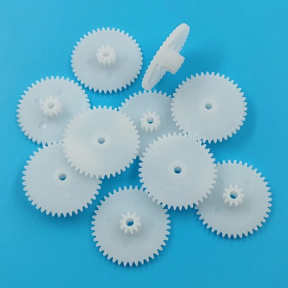 Produktbild von Doppelschicht-Zahnrad 30122A – 10 Stück, 0,5 Modul, 30/12 Zähne, 1,95 Mm Bohrung, Für Motoren & DIY