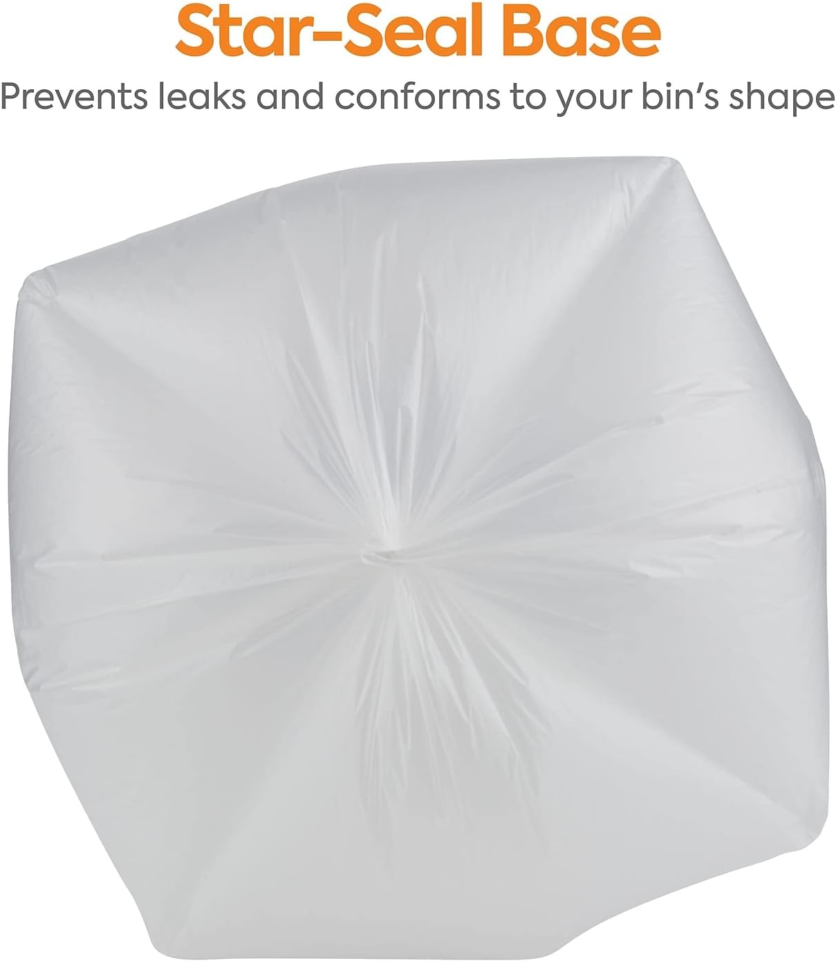 Professional 50-56 Gallon Trash Bag, 43" x 48", High Density, 16 mic, Natural, 200 Bags/Box