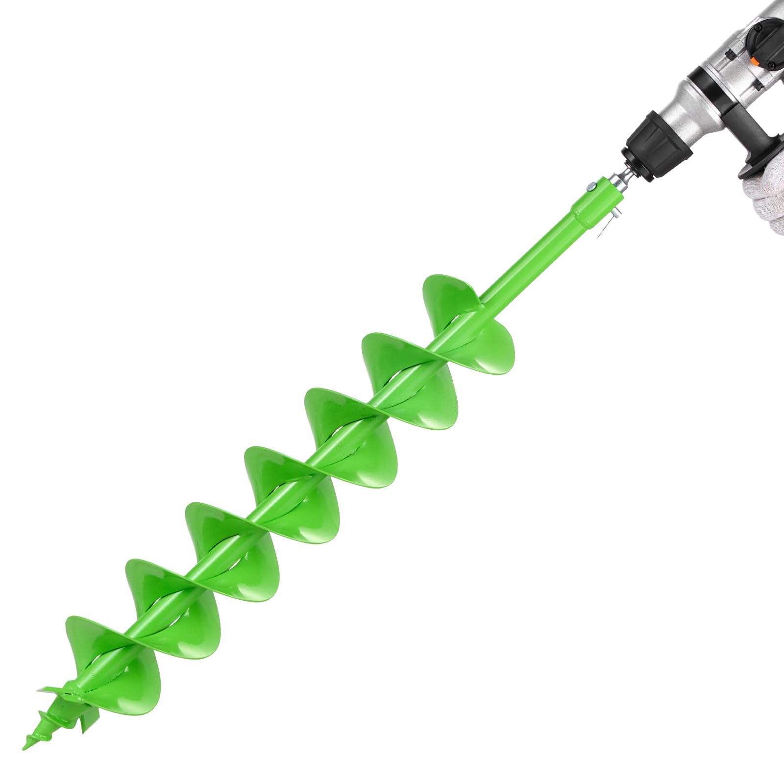 VEVOR Erdbohrer für Bohrmaschine, Ø 790x120 mm Gartenbohrer, kompatibel mit Bohrern mit 20 mm Innendurchmesser, Pfahlbohrer, Durchlässenbohrer, Grabungswerkzeug zum Pflanzen und Bohren