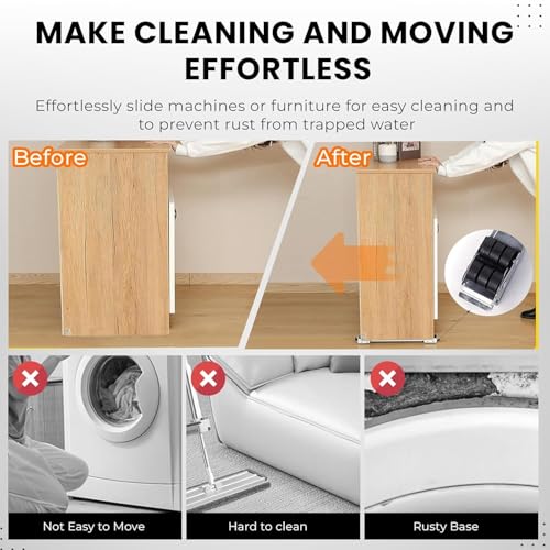 Image of Heavy Load Furniture Lifter Mover Tool Set, Moving Roller Wheel Set Easy and Safe Shifting Slider Tools for Washing Machines, Fridge, Sofa, Table, Cupboard (Pack of 1)