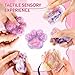 LOOMI 2pcs Paw Shape Picking Fidget Pad Toys- 2-in-1 Skin Picking & Popping Fidget Pad with Tweezers, Cute Sensory Toy for Focus and Relaxation for Adults (8CM/3.15IN)