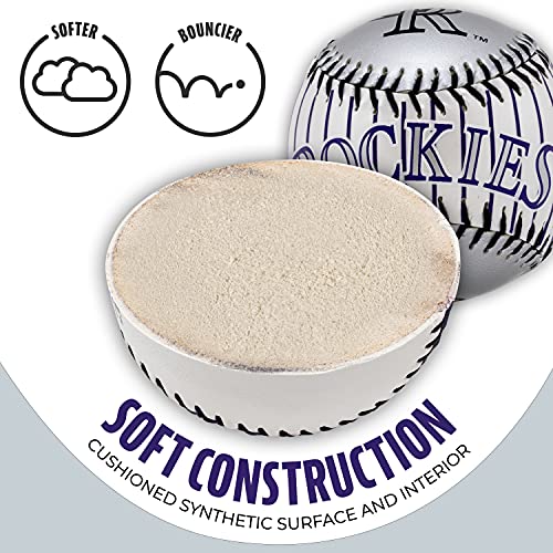 Image of Franklin Sports MLB Team Soft Baseballs - Team Logo - Fan Shop Toy Baseball for Kids - Decoration for Desks and Office